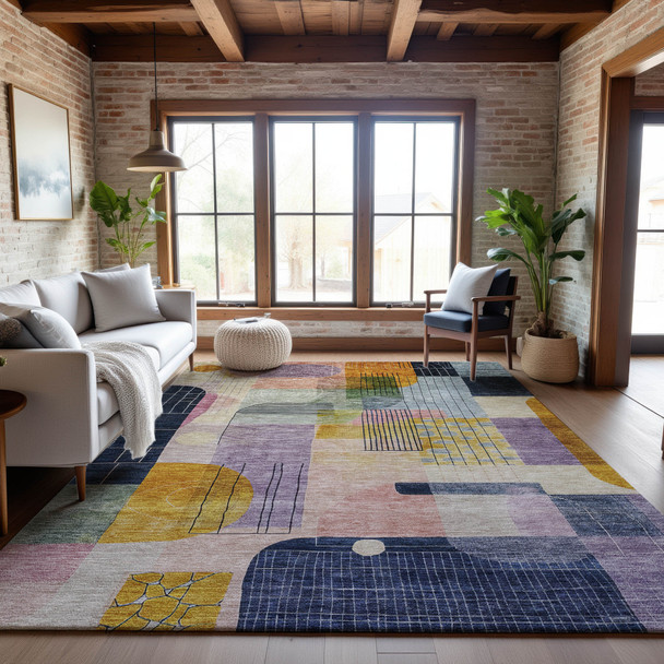 Addison Mayfield AMF1116 Plum Rug