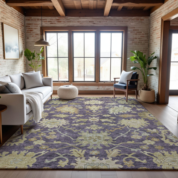 Addison Mayfield AMF1150 Eggplant Rug