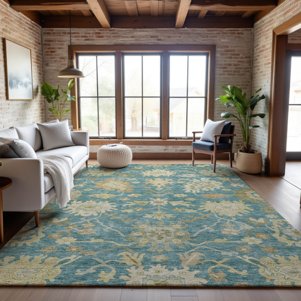 Addison Mayfield AMF1150 Teal Rug