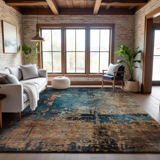 Addison Mayfield AMF1206 Teal Rug