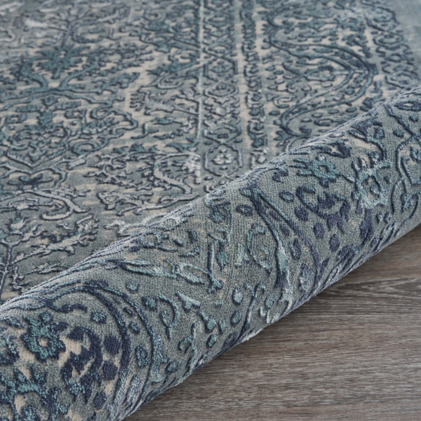 LR Home Imagine 81511 Blue Silver Gray Cream Rug