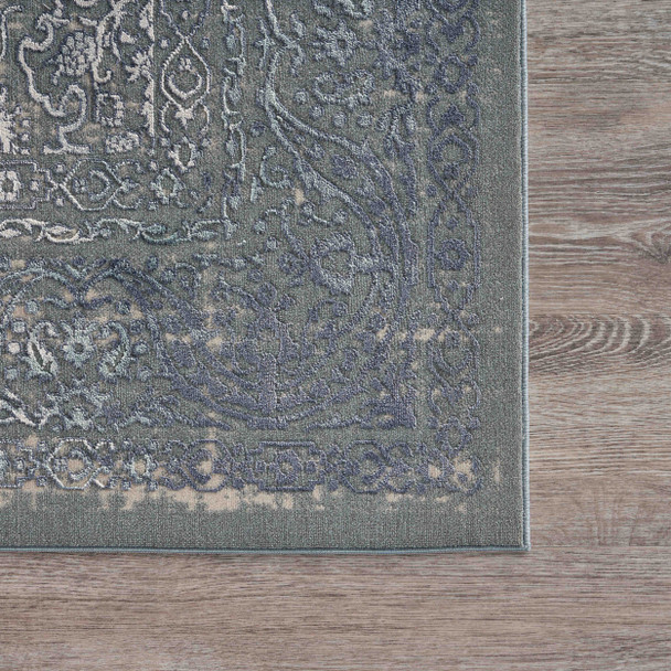 LR Home Imagine 81511 Blue Silver Gray Cream Rug