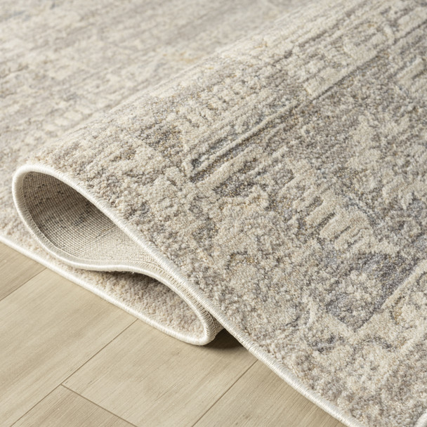 LR Home Monaco 82716 Beige Stone Blue Rug