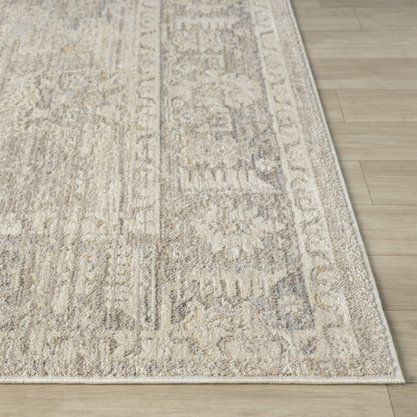 LR Home Monaco 82716 Beige Stone Blue Rug