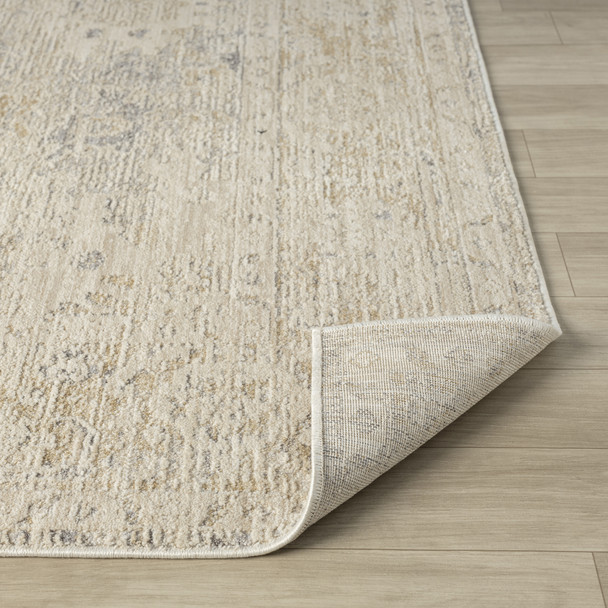 LR Home Monaco 82720 Beige Stone Blue Rug