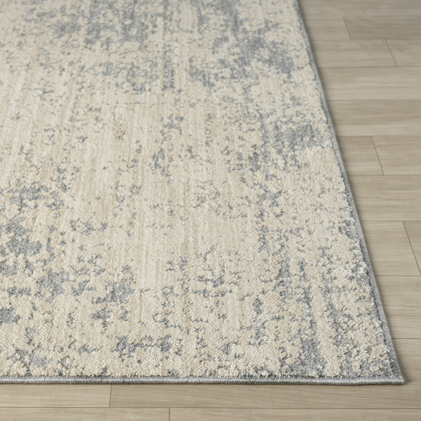 LR Home Monaco 82721 Ivory Stone Blue Rug