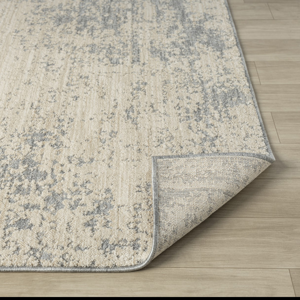 LR Home Monaco 82721 Ivory Stone Blue Rug