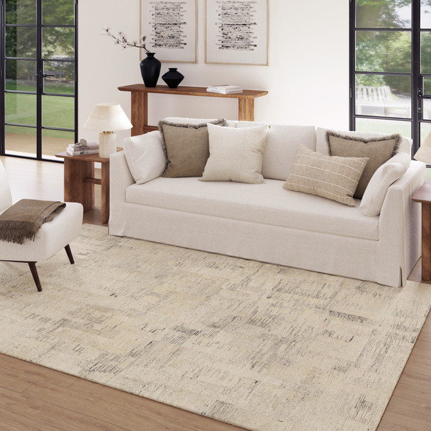 LR Home Stria 82760 Beige Gray Rug