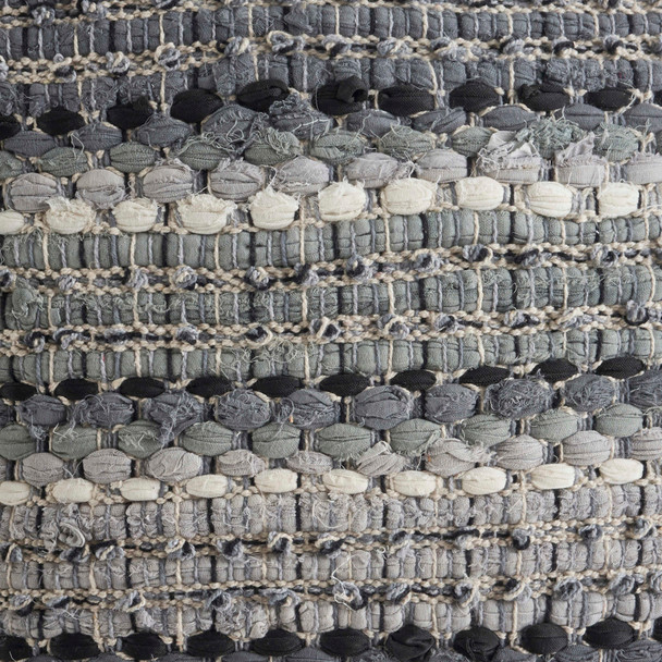 LR Home Coil 07358 Black Gray Pillow