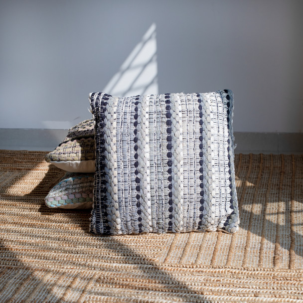 LR Home Coil 07358 Black Gray Pillow