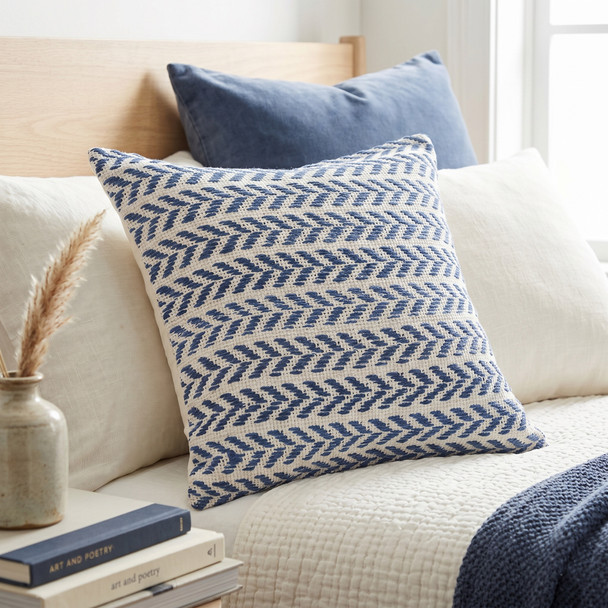 LR Home Altair 07412 Indigo White Pillow