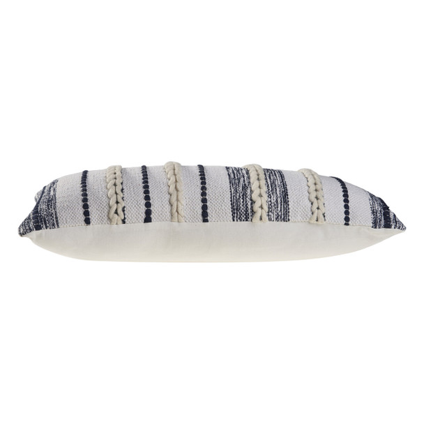 LR Home Seashore 07416 Navy White Pillow