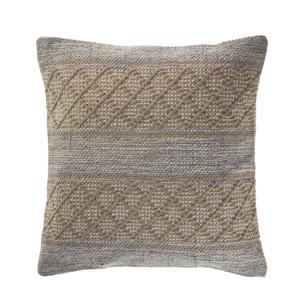 LR Home Mindy 07432 Beige Grayish Blue Pillow