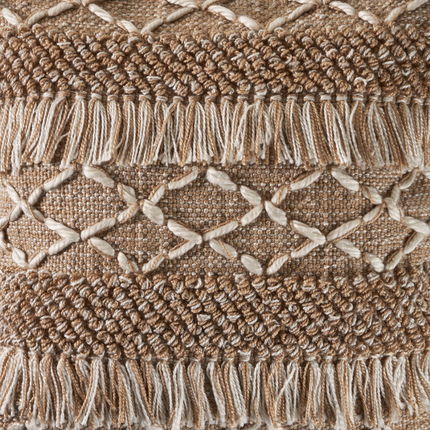 LR Home Homestead 07452 Beige White Pillow