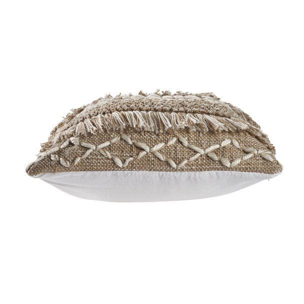 LR Home Homestead 07452 Beige White Pillow