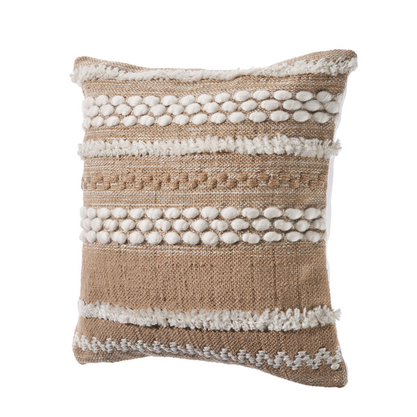 LR Home Homestead 07454 Beige White Pillow
