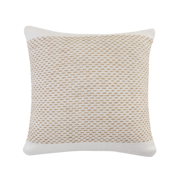 LR Home Reed 07563 Beige White Pillow