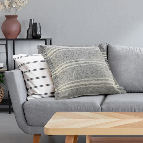 LR Home Atlantis 07598 Gray Pillow