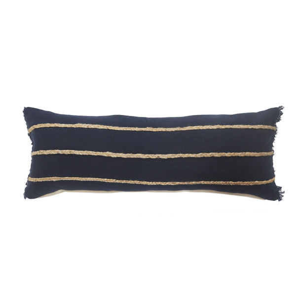 LR Home Cape Cod 07637 Navy Blue Pillow