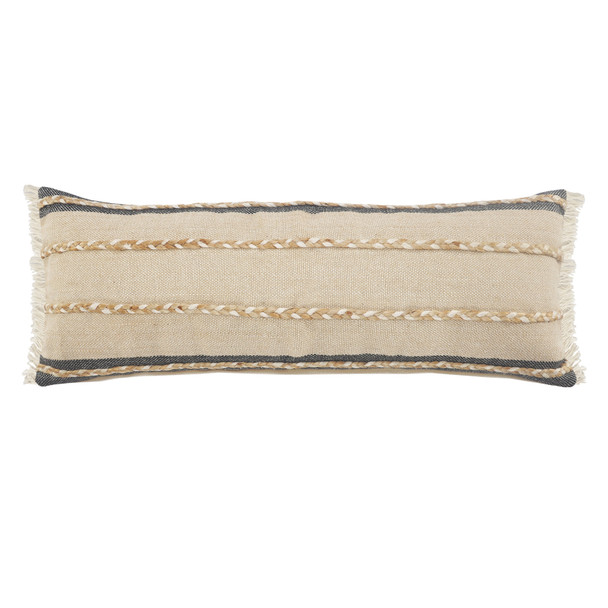 LR Home Cape Cod 07640 Black Beige Pillow