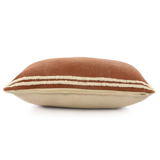 LR Home Rory 07676 Cinnamon White Pillow