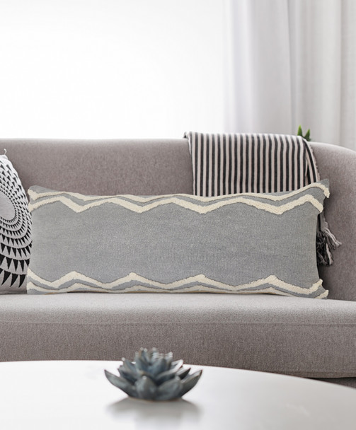 LR Home Rory 07678 Frost Gray Pillow
