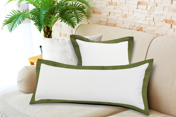LR Home Empire 07731 Dark Green White Pillow