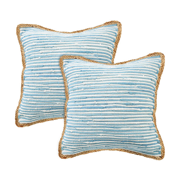 LR Home Riley 07765 Blue Pillow