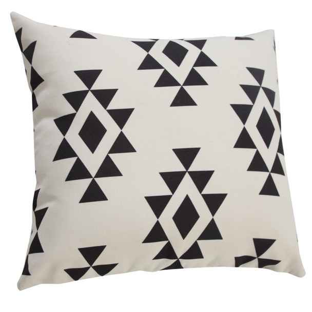 LR Home Vivian 07876 Black Off-White Pillow