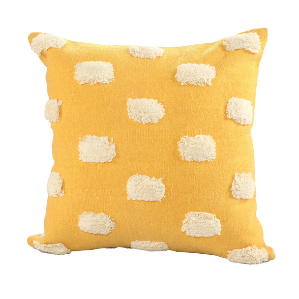 LR Home Zeal 07919 Yellow White Pillow