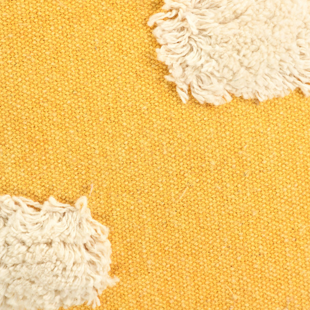 LR Home Zeal 07919 Yellow White Pillow