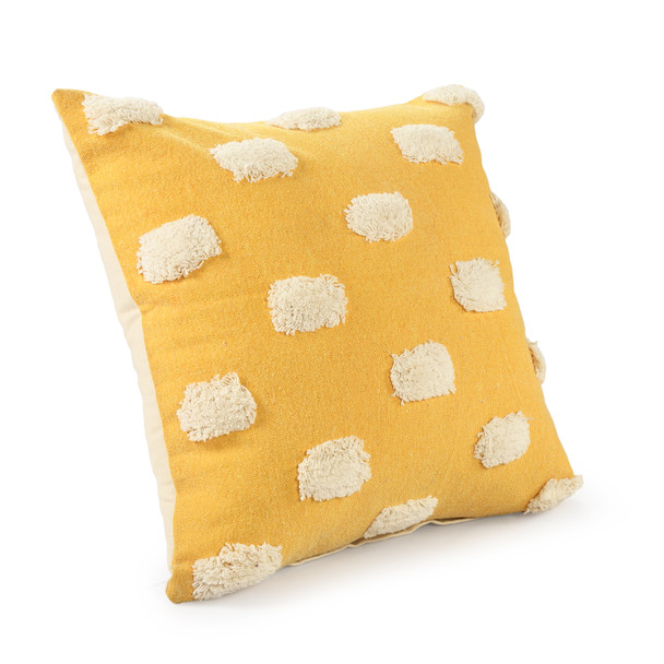 LR Home Zeal 07919 Yellow White Pillow