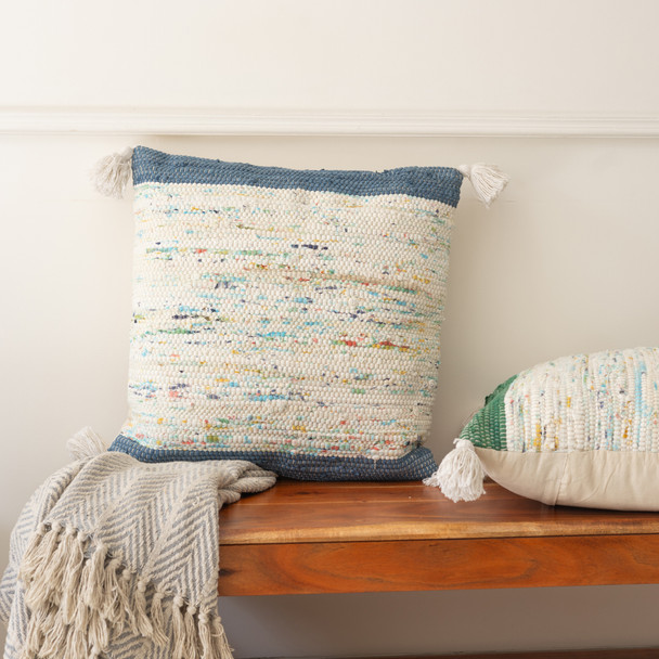 LR Home Revive 07962 Ensign Blue Multi Pillow