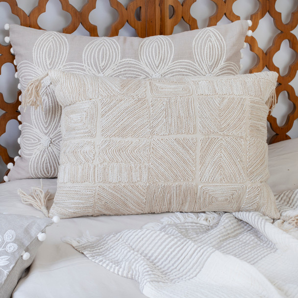 LR Home Honeydew 08345 Tan Pillow