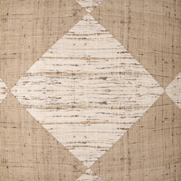 LR Home Silk/Linen 08684 Natural Beige Pillow