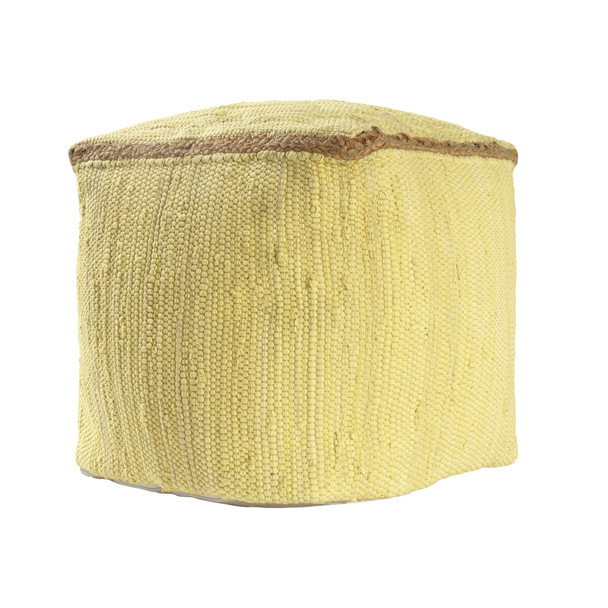 LR Home Dillon 4648 Dusky Citron Pouf