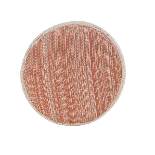 LR Home Havana 34025 Coral White Pouf