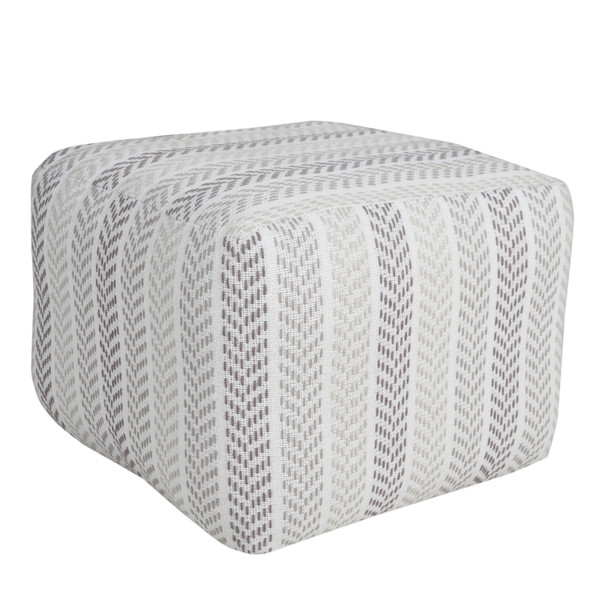 LR Home Altair 34045 Gray Pouf