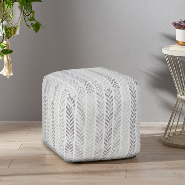 LR Home Altair 34045 Gray Pouf
