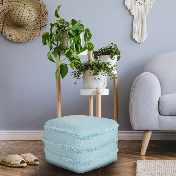 LR Home Revelation 34052 Bright Blue Pouf