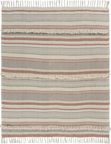 LR Home Sundry 80150 Rust Gray Throw