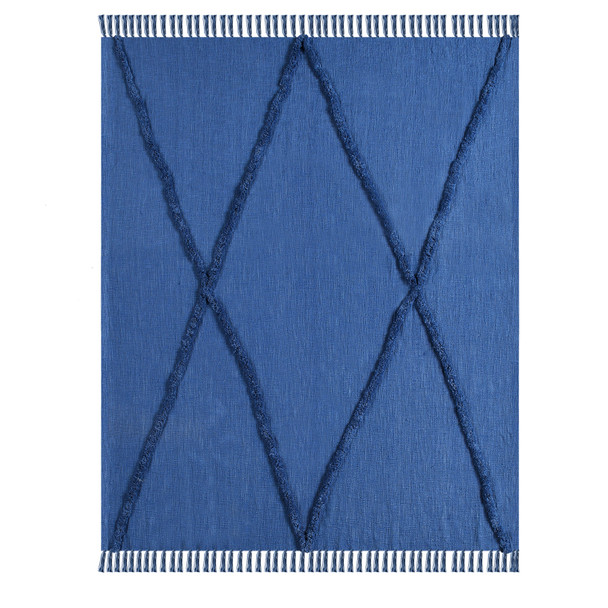 LR Home Diamond 80196 Galaxy Blue Throw