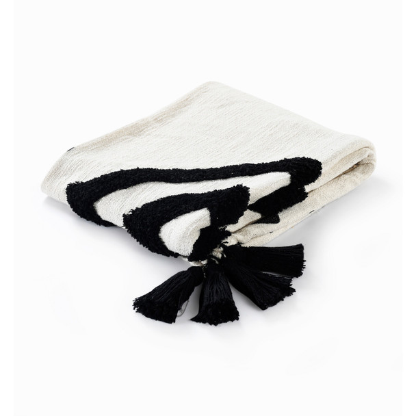 LR Home Avant-garde 80199 Black White Throw