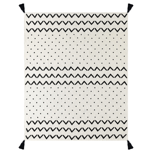 LR Home Avant-garde 80201 Black White Throw