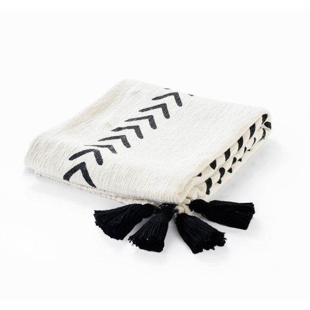 LR Home Avant-garde 80203 Black White Throw