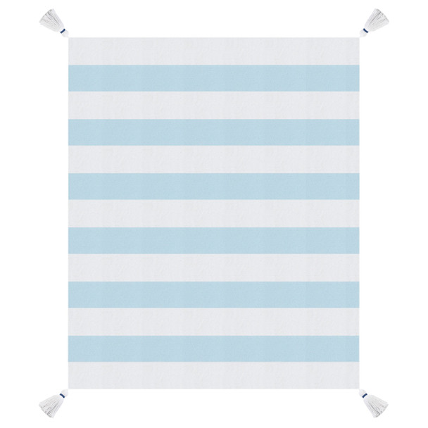LR Home Marlin 80210 Corydalis Blue White Navy Throw