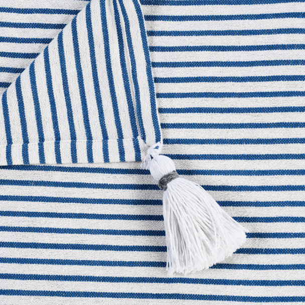 LR Home Insignia 80216 Blue Ivory Throw