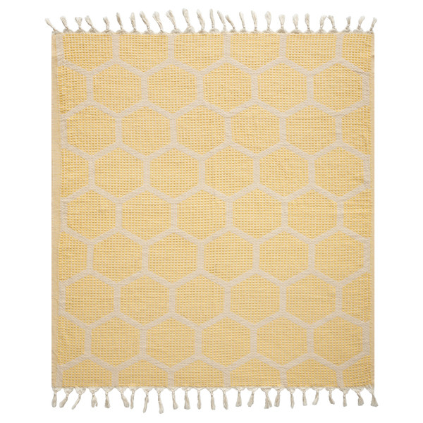 LR Home Avery 80298 Yellow Throw