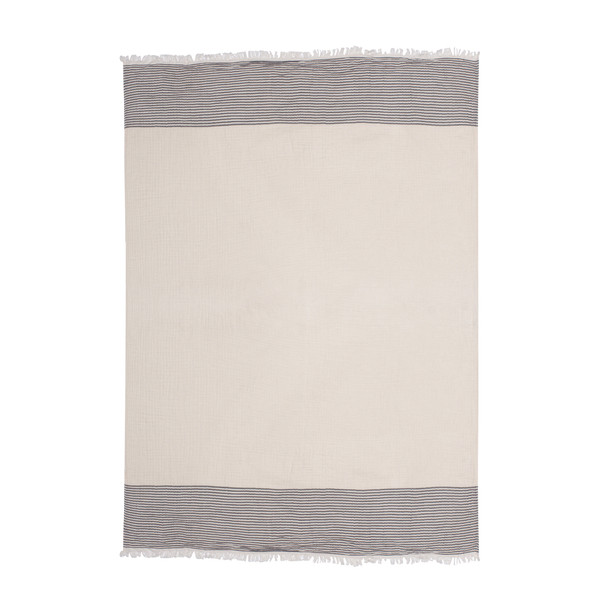 LR Home Siya 80413 Gray Ivory Throw