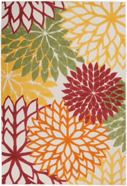 Nourison Aloha ALH05 Red Multicolor Rug